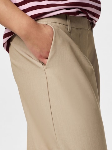 PIECES Tønde Bukser 'PCBosella' i grå