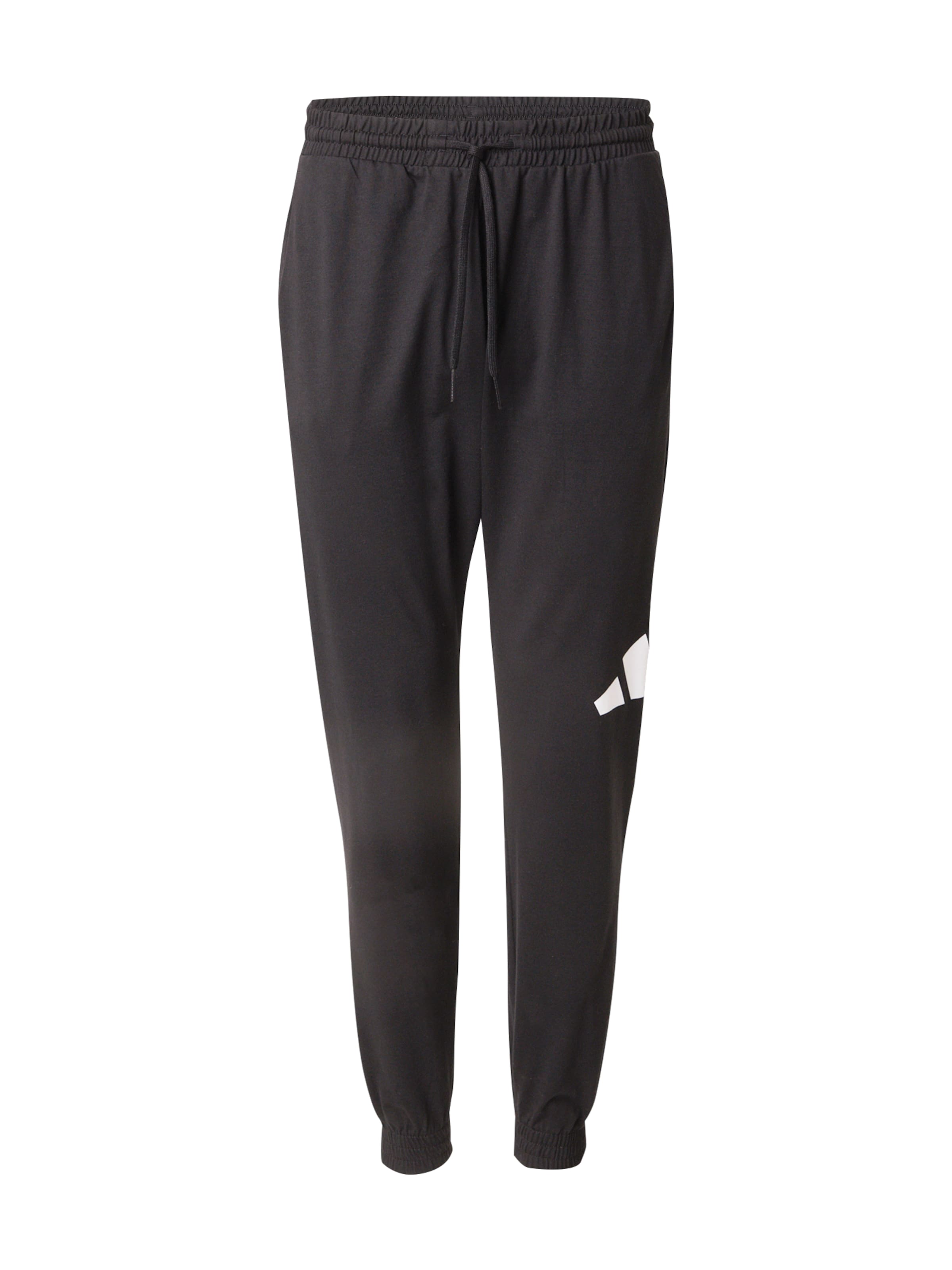 ADIDAS SPORTSWEAR Tapered Sportbyxa i svart: framsida