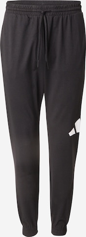 ADIDAS SPORTSWEARTapered Sportske hlače - crna boja: prednji dio