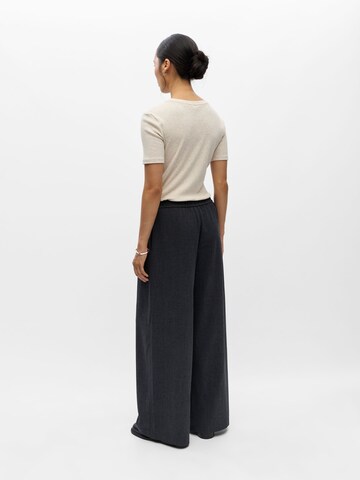 OBJECT Wide leg Trousers in Black