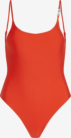 Karl LagerfeldJednodijelni kupaći kostim - narančasta boja: prednji dio