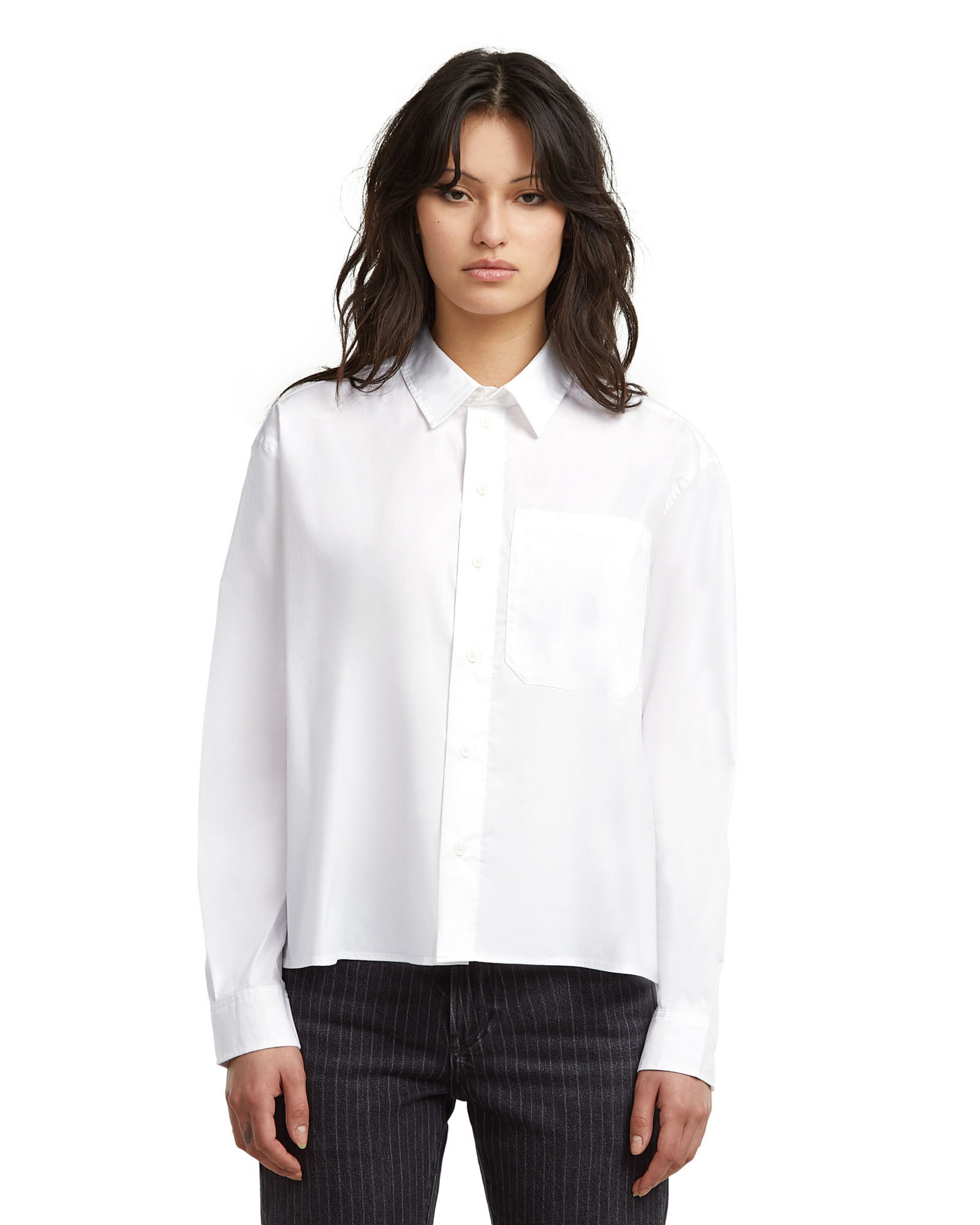 G-STAR Blouse in Wit: voorkant
