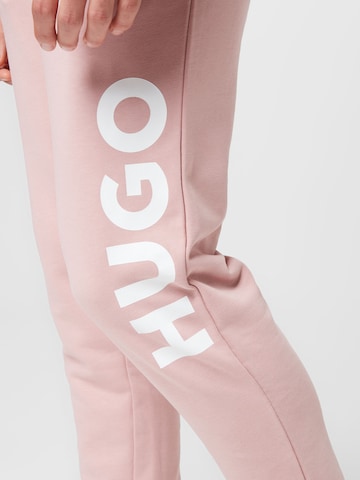 HUGO Red Tapered Hose 'Dutschi' in Pink