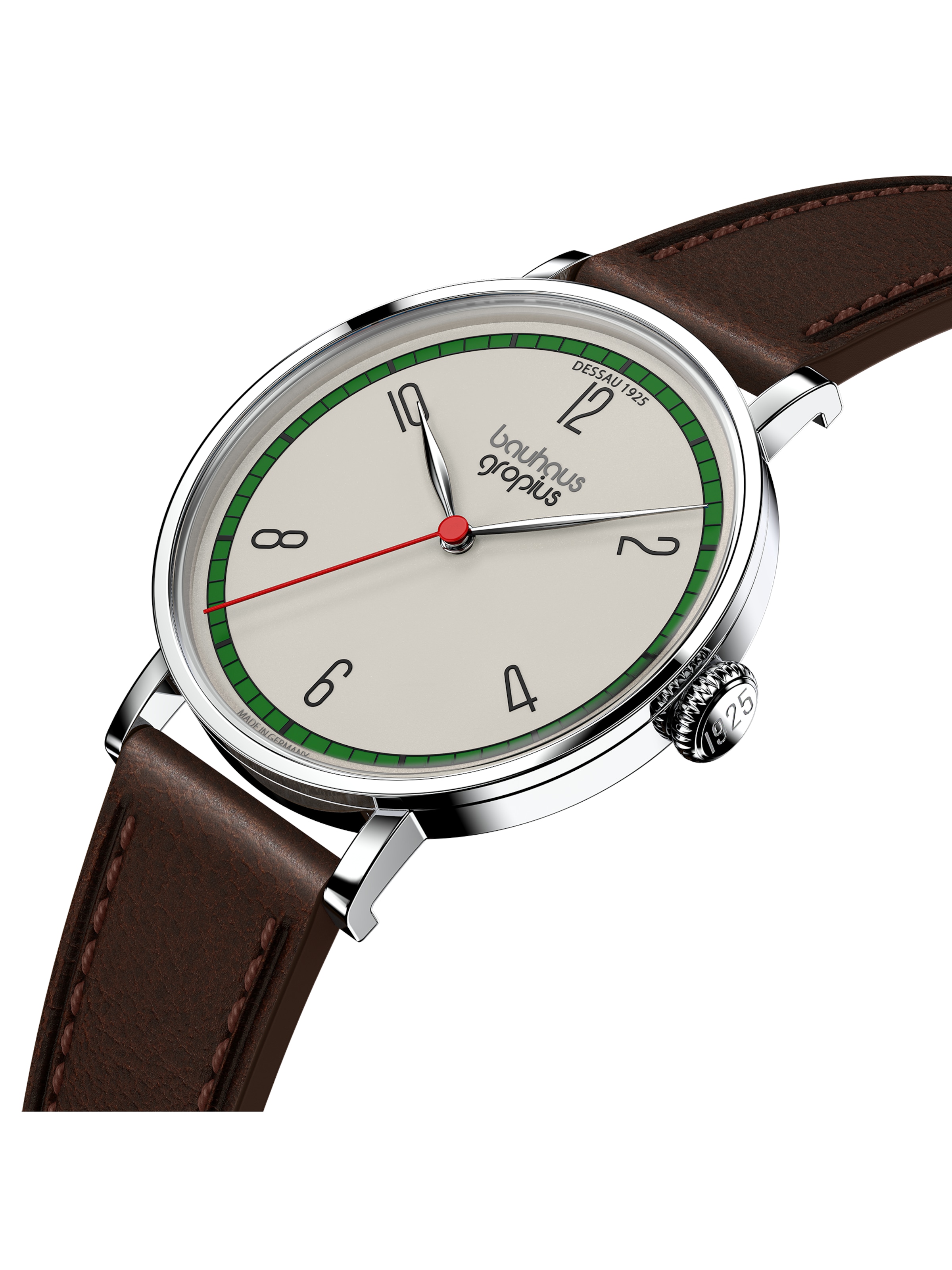 WALTER GROPIUS Analog Watch 'DESSAU 1925' in Beige