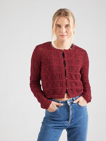 VERO MODA Pletena jopa 'VMAMAZING' | rjava barva: sprednja stran