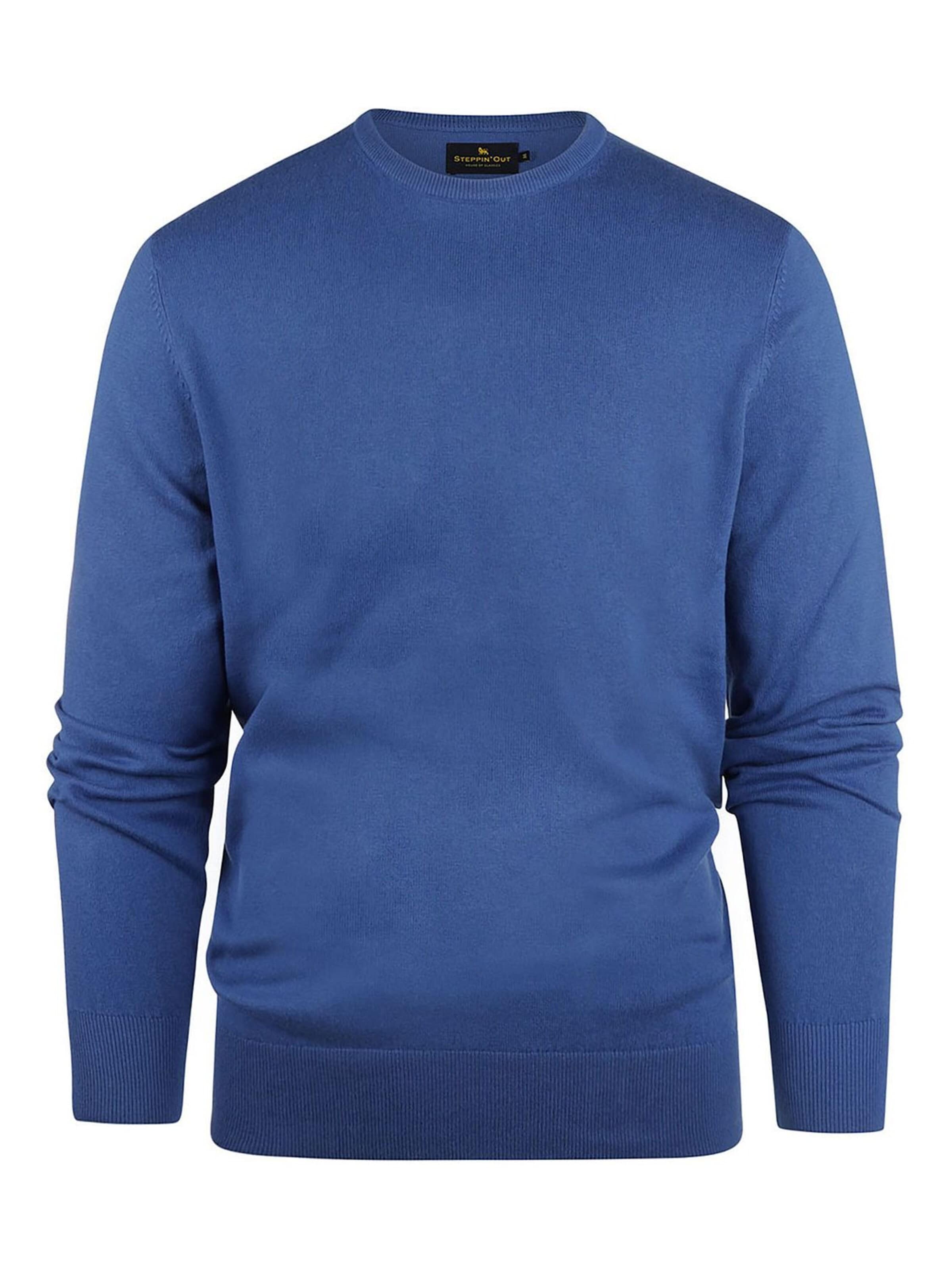 Steppin' out Trui in Blauw: voorkant