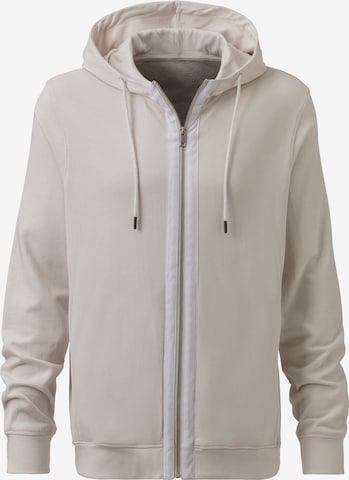 Authentic Le Jogger Sweatjacke in Beige: Vorderseite