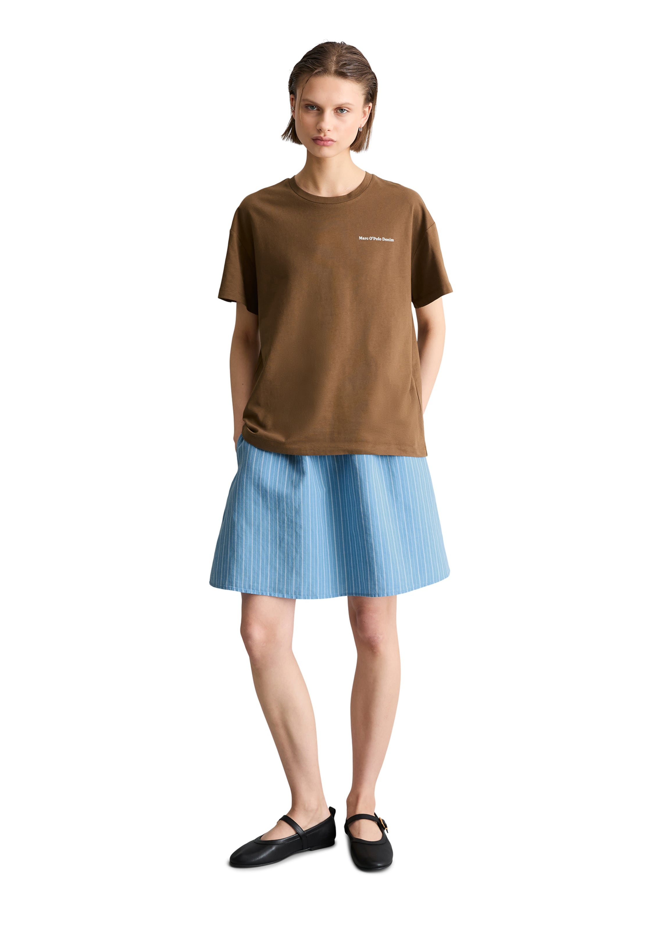 Marc O'Polo DENIM Shirt 'Crayfish' in Bruin