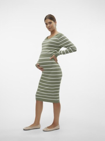 MAMALICIOUS - Vestido de punto 'Newsiv June' en verde