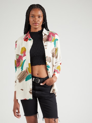 Bianco Lucci Bluse in Beige: Vorderseite