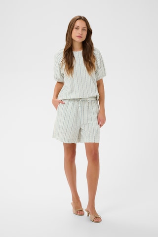 SAINT TROPEZ Loose fit Trousers 'SZRaja' in White