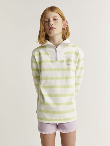 Scalpers Sweatshirt 'Summer Tassel' in Groen: voorkant