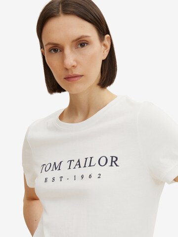 balts TOM TAILOR T-Krekls