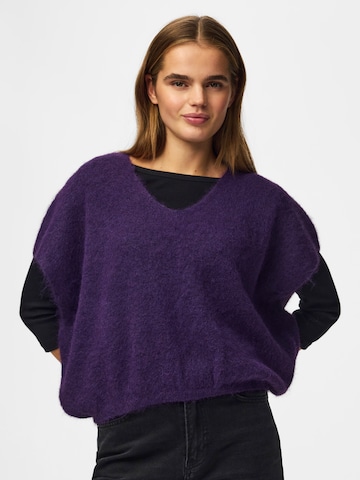 PIECES Pullover 'PCALLIE' i lilla: forside