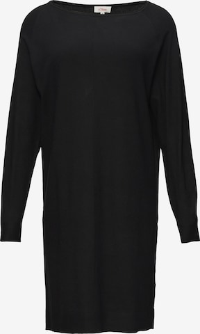 Robes en maille s.Oliver en noir : devant
