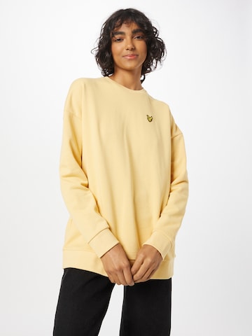 Sweat-shirt Lyle & Scott en jaune : devant