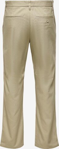 Only & Sons Regular Trousers 'EDGE' in Beige