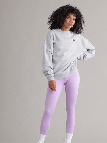 Hey Honey Sweatshirt 'Leo Heart' in Grey: front