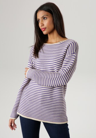 Aniston SELECTED Sweater in Purple: front