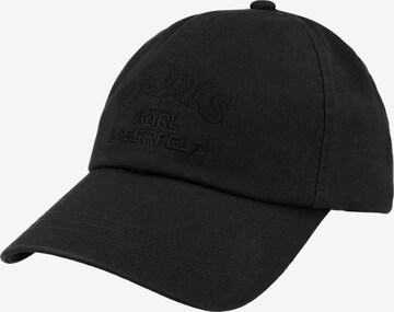 Casquette Karl Lagerfeld en noir : devant