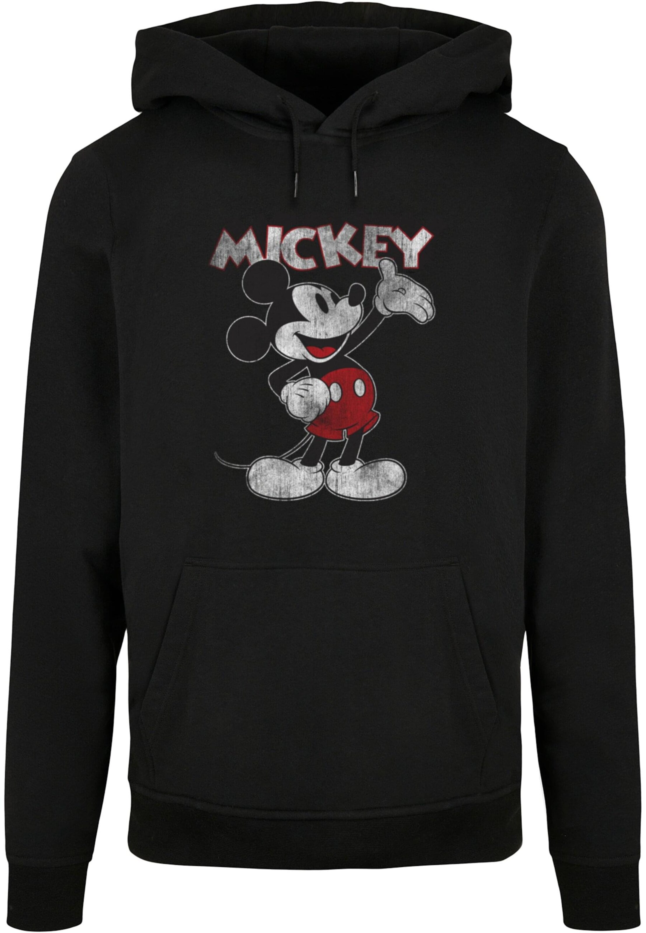ABSOLUTE CULT Sweatshirt 'Mickey Mouse - Presents' in Zwart: voorkant