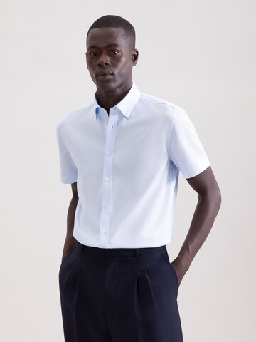 SEIDENSTICKER Regular Fit Businesshemd in Blau: Vorderseite