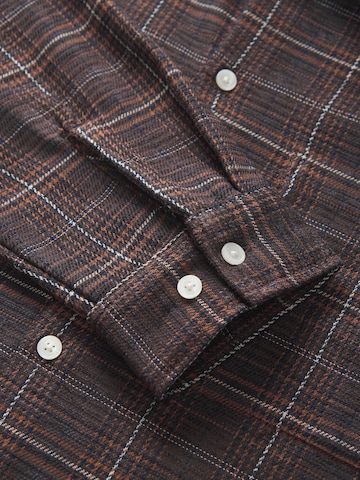 JACK & JONES Regular Fit Hemd in Braun