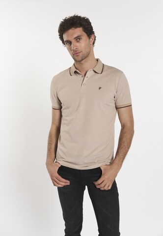 T-Shirt 'Tiago' DENIM CULTURE en beige : devant
