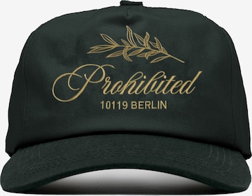 Prohibited Cap in Green: front