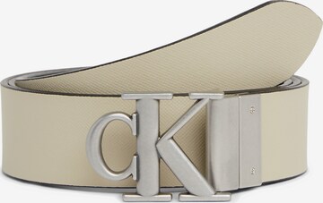 Calvin Klein Jeans Gürtel in Beige: predná strana