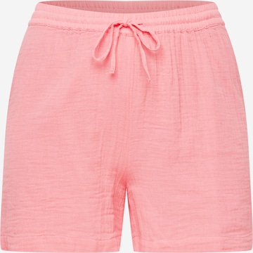 PIECES Curve Regular Broek 'Stina' in Roze: voorkant