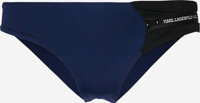 Karl Lagerfeld Bikinihose 'Sporty' in blau / schwarz / weiß, Produktansicht