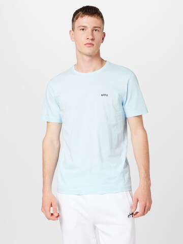 BOSS T-Shirt in Blau: Vorderseite