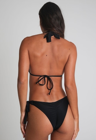 Moda Minx Triangle Bikini top 'Irregular Hoop' in Black