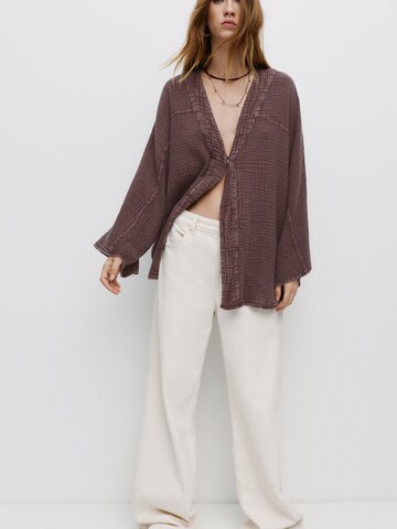 Chemisier Pull&Bear en marron