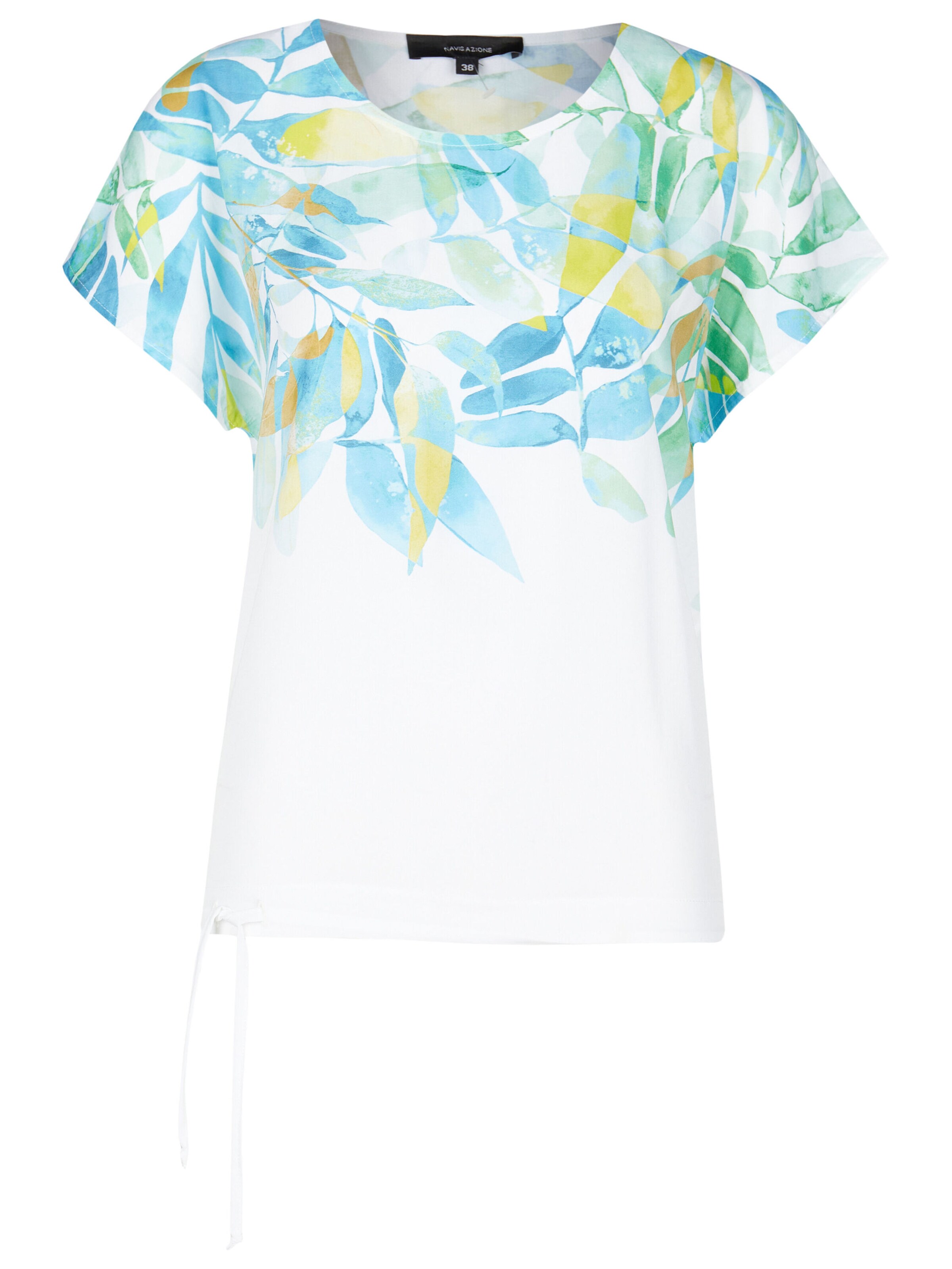 T-shirt Navigazione en blanc : devant