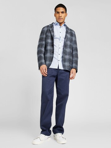OLYMP Slim Fit Businesshemd in Blau