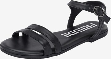 FREUDE Strap Sandals 'Asti' in Black: front