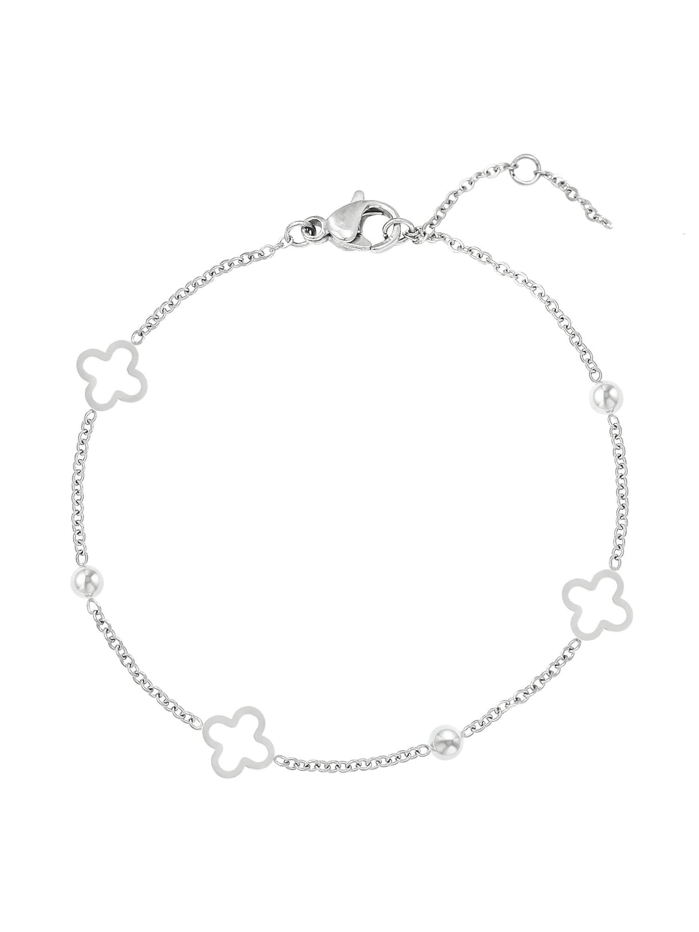 Cala Rose Armband 'EBISU'‌‌‌‌‌‌ in Silber: Vorderseite