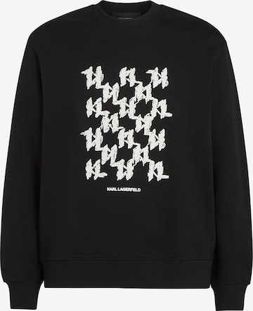 juoda Karl Lagerfeld Megztinis be užsegimo: priekis