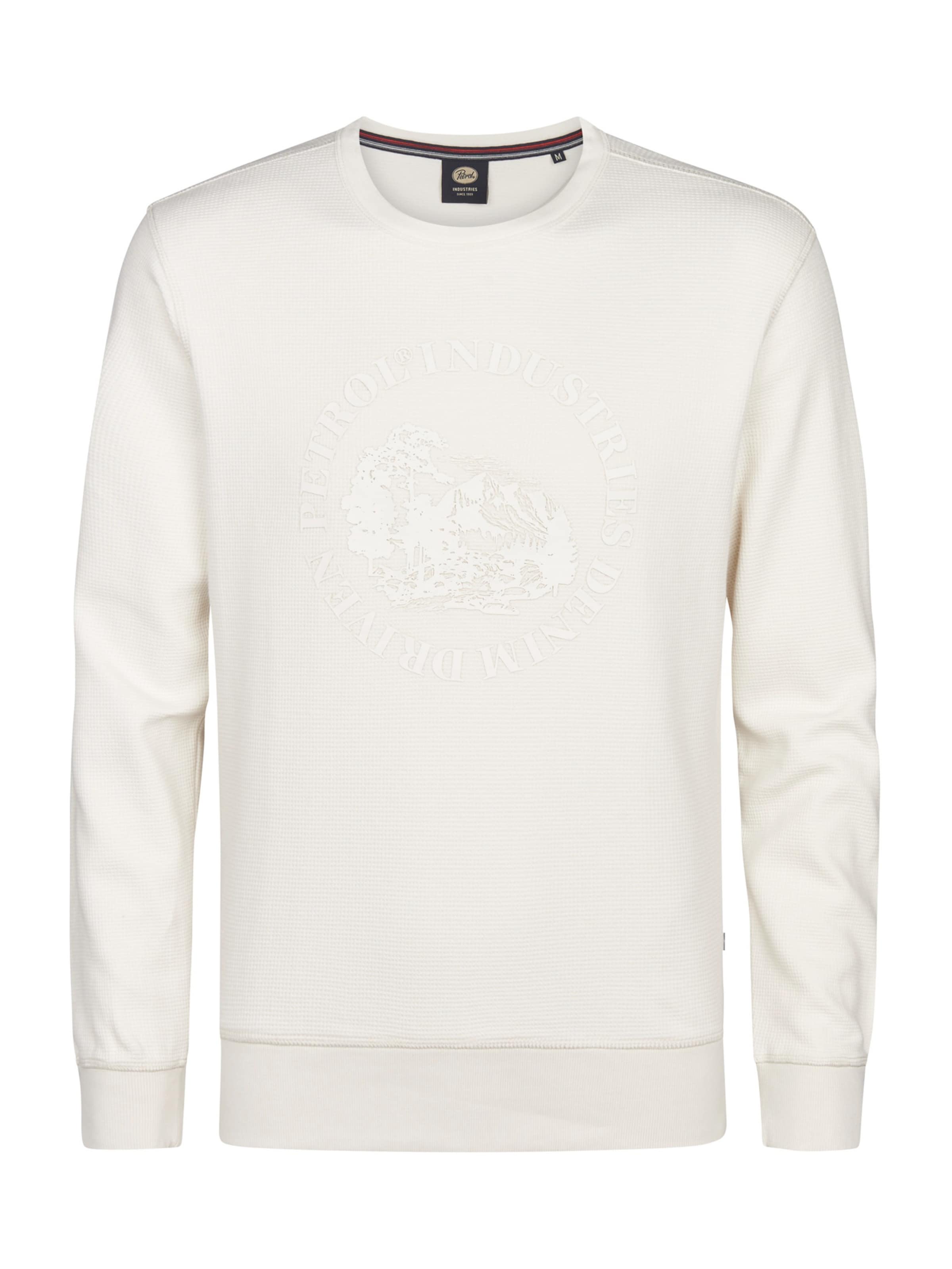 Petrol Industries Mikina - Biela: predná strana