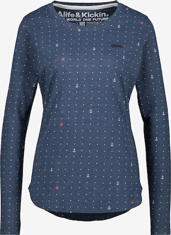 Alife and Kickin Shirt 'LeaAK' in Blau: predná strana