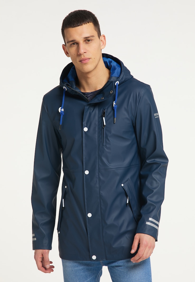 Men Clothing HOMEBASE Rain jackets Blue