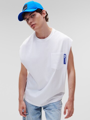 KARL LAGERFELD JEANS Tričko – bílá