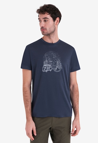 T-Shirt fonctionnel 'Tech Lite III' ICEBREAKER en bleu : devant