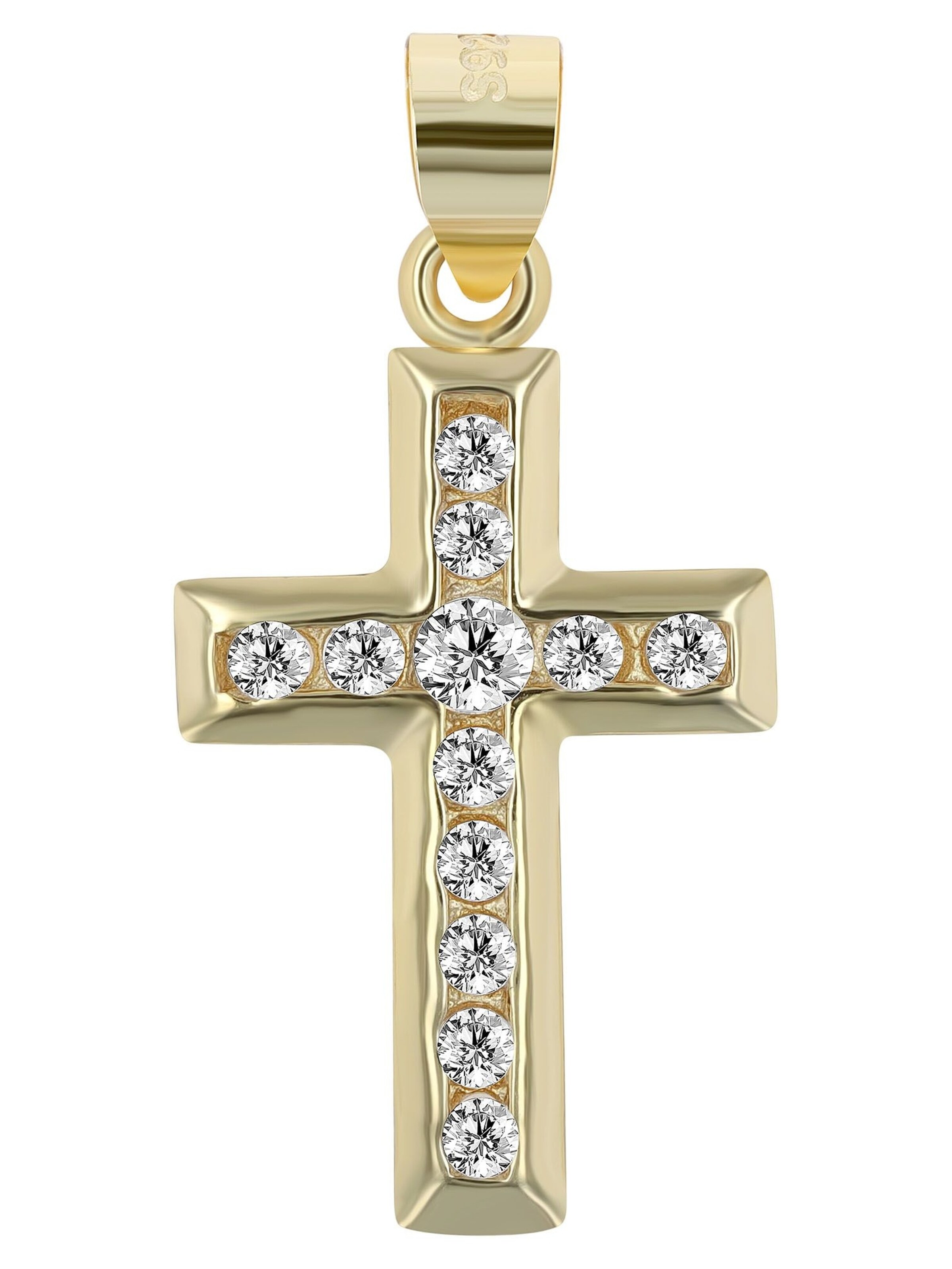 Akzent Pendant 'Aisha, 925 Sterlingsilber, langlebig' in Gold: front