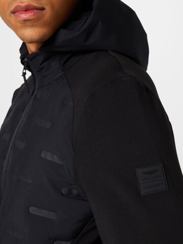 Hackett London Zip-Up Hoodie in Black