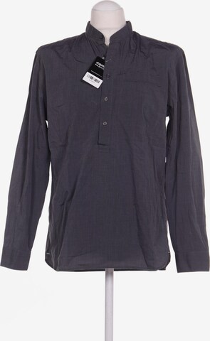 MANGO Button Up Shirt in M in Grey: front