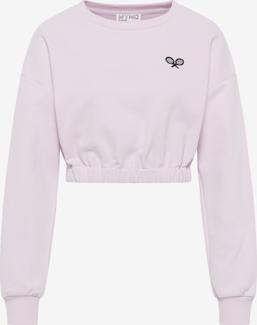 myMo ATHLSR Sweatshirt in Lila: voorkant