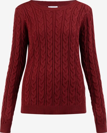 Pull-over usha BLUE LABEL en rouge : devant